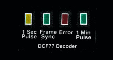 Later then, I bought a module in Germany, and again I could not have it working though it had its own antenna and receiver I could not get out meaningful bit s (I was conecting it to the Serial Port of my PC). . Dcf77 status